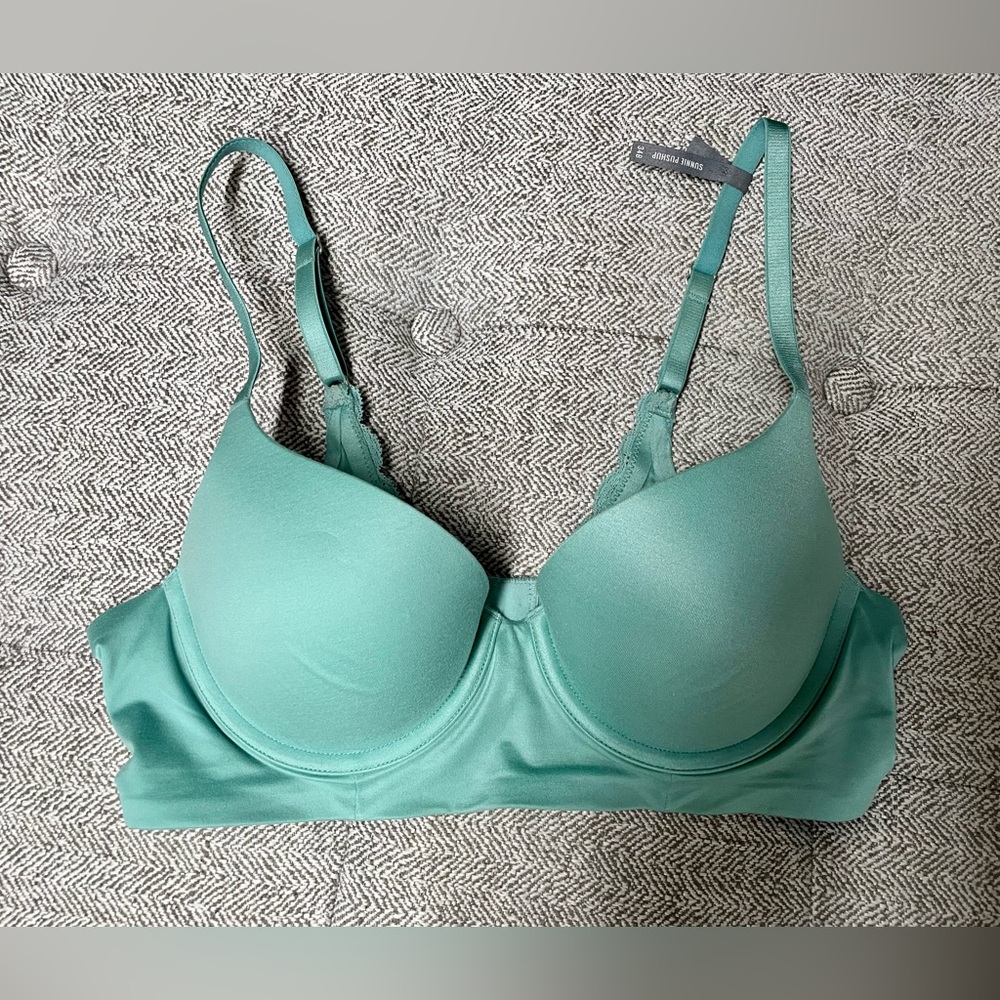Aerie Teal Underwire Bra Sunnie push-up 34B